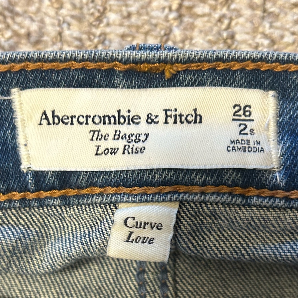Abercrombie & Fitch Jeans-Curve Love Low Rise Baggy Jeans 26 short